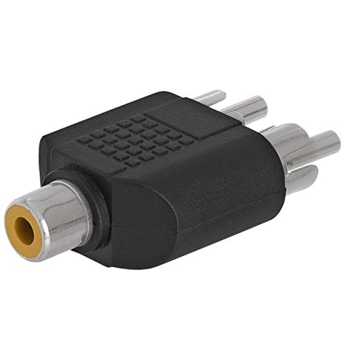 Cmple - RCA Female Jack to 2 RCA Male Plugs AV Audio Video Cable RCA Y Splitter Adapter Converter Dual RCA Male Adapter