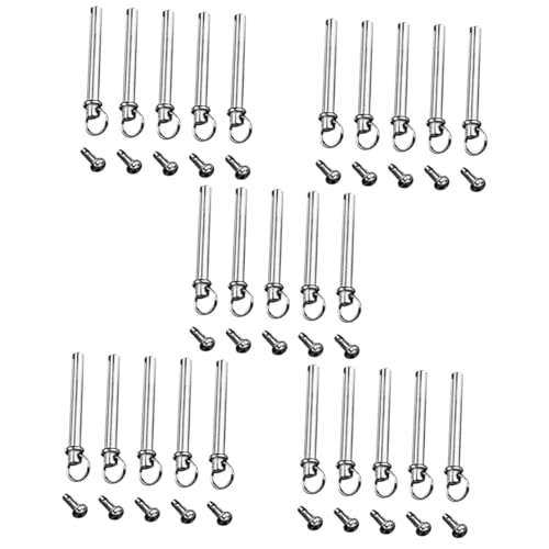 IMIKEYA 25sets Professional Hand Fan Repair Folding Fan Shaft Rivets Nuts Fasteners Kit