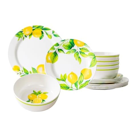 MEYREMUI Unbreakable Lemon Dinnerware Set Cover