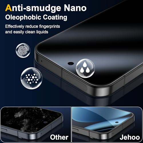 Image of [2+2 Pack] Screen Protector for Google Pixel 10 Pro + Camera Lens Protector, 3D Full Coverage, 9H Tempered Glass, Fingerprint Unlocking, Bubble Free
