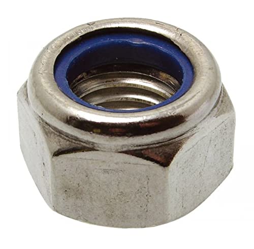Écrou hexagonal indesserrable anti-vibration en acier Inox Ø 8 mm
