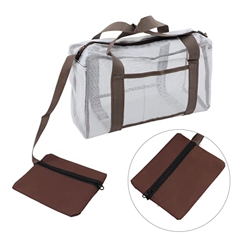 Mesh Beach Bag Large Lightweight Quick Dry Outdoor Beach Toy Storage Bag for Family (18 Inch)3