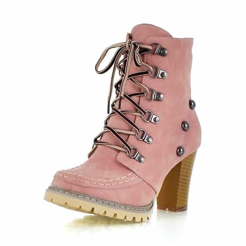 Bottines à lacets femme compensées et légères pour l'hiver - 3