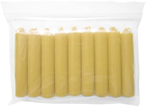 Pyramidenkerzen 14mm Medium Honey / Natural Pyramid Candles for German Pyramids (50 Pack)