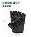 UNLRAE 2PCS Fingerless Gloves,Car Accessories Black Leather Biker Gloves,Breathable Adjustable Retro Fingerless Motorcycle Glove,Suitable for Men and Women for Daily Use,Driving and Travel
