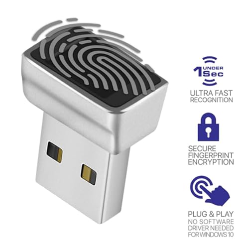 Lecteur d'empreintes digitales USB clé de sécurité Windows Hello PC portable biométrique x2