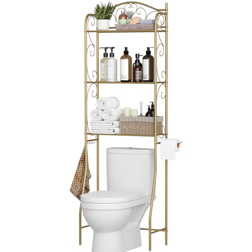 HOME BI Over The Toilet Storage Shelf, 3-Tier Over Toilet