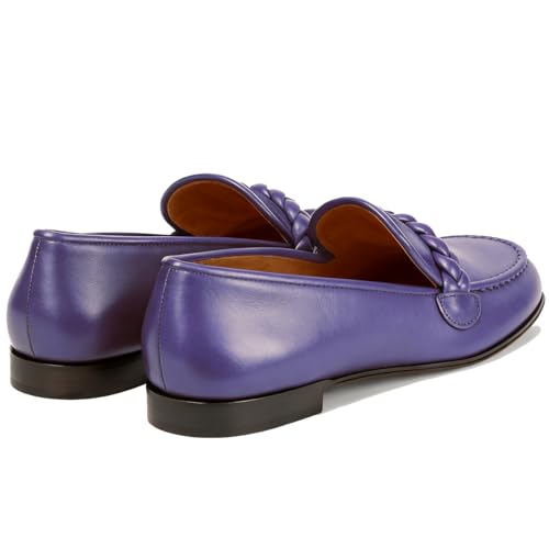 Image of MOOMMO Women Comfortable Suede Loafer Flats Round Closed Toe Slip On Penny Loafers Knitted Strap Oxford Loafer Shoes for Office Ladies Work Daily Casual Club Driver Flats Spring Elegant 4-11 M US