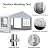 Raysfung 20' x 30' Party Tent Heavy Duty, Wedding Tent with Removable Sidewalls, Outdoor Gazebo Event Shelters Canopy for Birthday Party