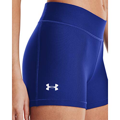 Under Armour Women's Heatgear Armour Mid Rise Shorty , Royal Blue (400)/White, Small #TOP1