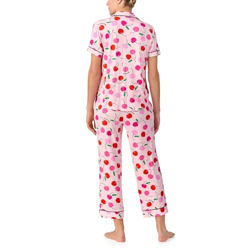 Image of kate spade new york Short Sleeve Cropped Pant PJ Set