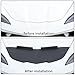 Car Bonnet Hood Protector Bra Compatible with Chevrolet Corvette C8 2020-2024,Auto Ventshade Bug Flector Hood Shield, Front End Mask Hood Bra Leather Accessories
