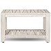 TeakCraft Teak Shower Bench with Shelf, 30” Wide, Rustic Light Grey Wash Shower Stool, Fully Assembled Bathroom Shower Seat, Water-Resistant Spa Bath Bench for Shower, Bathroom & Entryway, The Sitara
