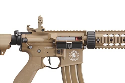 Lancer Tactical Gen 2 Airsoft M4 Carbine 10" Aeg Rifle-1000 Rounds 0.20G Bbs, 9.6V Nimh Battery & Charger Included-300 Rounds Hi-Cap/Tan #TOP6