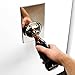 SUCK UK Bottle Opener Fridge Magnet - Chrome