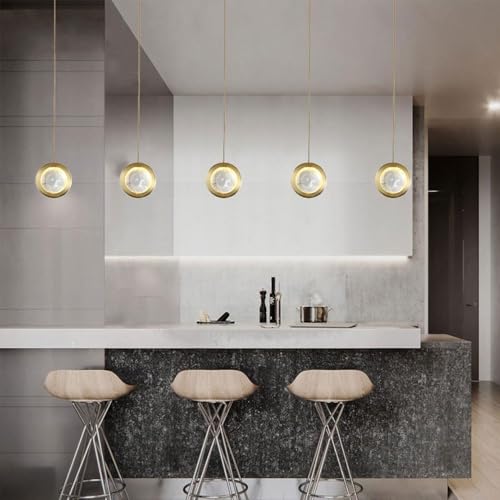 Mini éclairage suspendu carré en verre et lustre géométrique moderne - 7