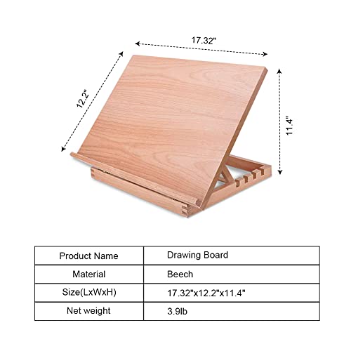 Tabletop Easel A3 Painting Easel With Smooth Surface, Adjustable Angle Art Easel For Artists, Children, Beginners & Student #TOP3