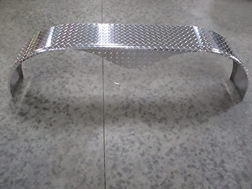 Single (1) Tandem Aluminum Tread Plate Cargo Trailer Fender 72