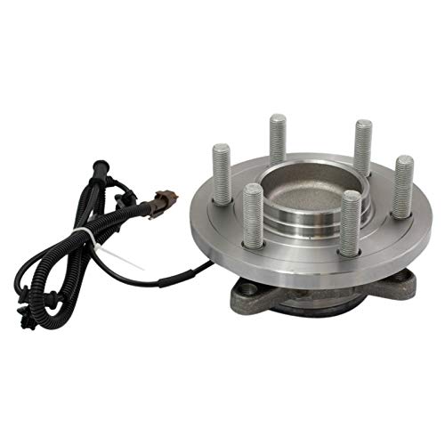 Image of TRQ Front Driver and Passenger Side Wheel Bearing and Hub Assembly Set 2 Piece Compatible with 2015-2017 Ford F-150 RWD