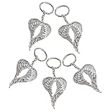 Gadpiparty Engel Schlüsselanhänger 5 Stück mit Zinklegierung Schutzengel Anhänger für Taschen und Handys als Dekorative Geschenkidee