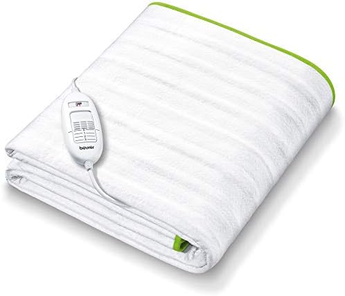 Beurer German Engineering TS 15 Double Electric Underblanket I 3 Temperature Settings I German Engineering I Overheat Protection I Illuminated Controls I Machine Washable 30°C I Removable Switch I Power of 60W I 3-Year Warranty