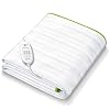 Beurer Verwarmd onderbed TS 15 | met automatisch veiligheidssysteem van zacht fleece en met 3 temperatuurniveaus…