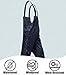 RainRider Bib Rain Pants for Men Waterproof Rain Gear for Women Workwear Bib Overalls Trousers for Fishing(Navy,S)