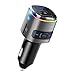 Produktbild ZeaLife Bluetooth FM Transmitter Auto Radio Bluetooth Adapter Freisprecheinrichtung Car Kit mit PD18W, USB Musik Auto Adapter mit Dual USB Ladegerät, Buntes LED Backlit, TF Karte & USB