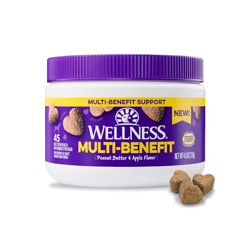 Wellness Peanut Butter & Apple Flavored Soft Chews Multi-Benefit Supplements