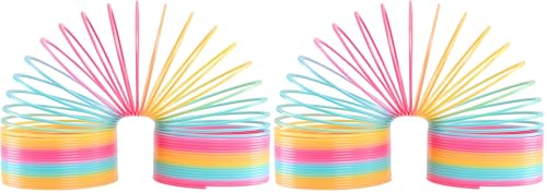 Slinky Extreme Rainbow, Large Plastic Fidget Toy, 9-inch Tall, 7-inch