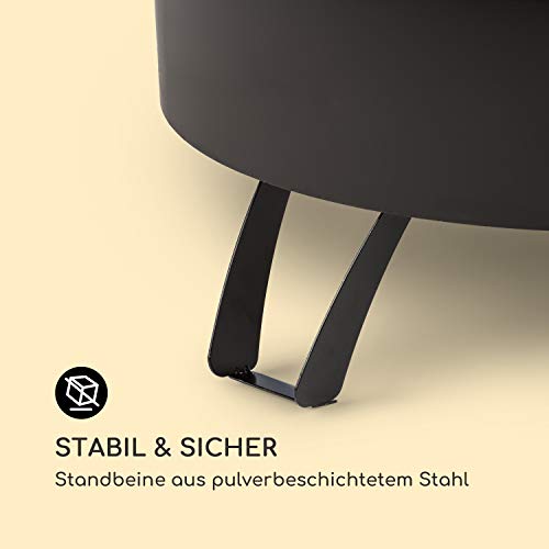 blumfeldt Oreos 2-in-1 vuurschaal en grill (Ø 75 cm, verwijderbare vonkenbescherming, Ø 68 cm grillrooster, FireView… - Image 7