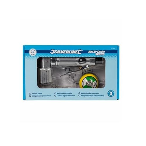 Silverline 672976 - Mini Levigatrice Pneumatica, 50 Mm - 3