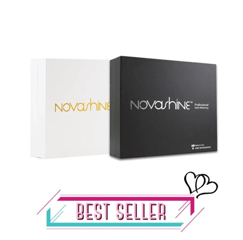 Novashine Professional Teeth Whitening Kit Couples Bundle Advanced LED Light Fast Results Bundle for Two