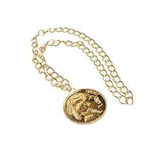 ILOVEFANCYDRESS GOUD MEDALLION KETTING PIMP RAPPER KOSTUME ACCESSOIRE 70S GROTE 90S RAPPER KETTING – X6 MEDALLION KETTING