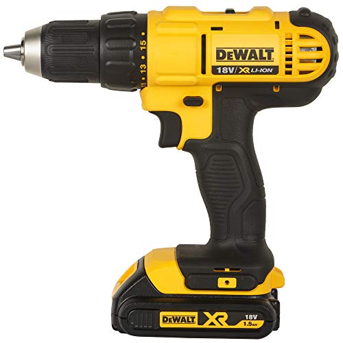 Image of DEWALT DCD771S2 18V 13mm XR Li-ion Cordless Compact Drill Machine Driver with 2x1.5 Ah Batteries included
