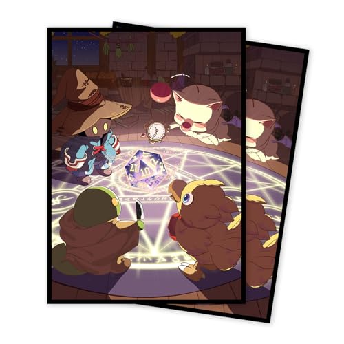 MTG Card Sleeves(Fantasy Family) Art Card Sleeves Deck Protector, Clear Front & Matte Back, Smooth Shuffle