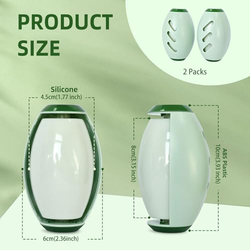 2 Pack Reusable Lint Roller Portable Mini Lint Remover Cat Pet Hair Rollers Travel Size Sticky Cleaner Dog Hair Remover for Clothes Washable Gel Lint Roller Ball - Image 3