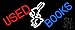 The Sign Store N105-14041 Used Books with Rabbit Logo Neon Sign44; 13 x 3 x 32 in.