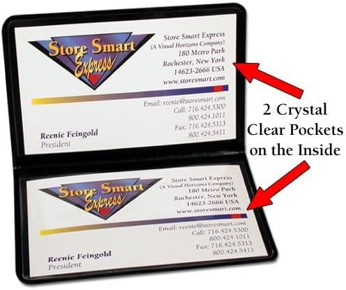 Miniatura 6 de StoreSMART RPP2915BK10 - Portatarjetas plegables color negro - 10 unidades - Plástico de polipropileno