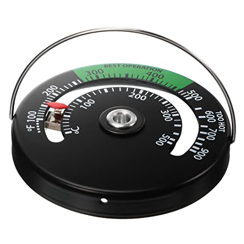 Magnetic Stove Thermometer Fire Stove Pipe Thermometer Gauge For Wood Log Chimney Pipe Oven Temperature Meter(2 Pieces) #TOP5