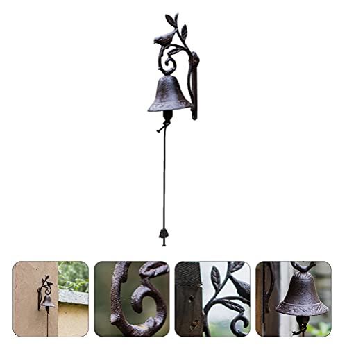 Angoily Ferro Fundido Sino Campainha para a Porta Da Frente Do Vintage Estilo Antigo Campainha Da Po