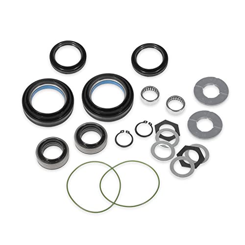 Outer Axle Knuckle Tube Dust Seal & Inner Tube Seal & Snap Ring & Needle Bearing & Thrust Washer Seals Kit Fits For Ford 1998-2004 Super Duty Excursion F250 F350 F450 F550 With Dana 50 60 Front Axle #TOP6
