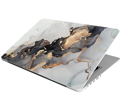 Laptop Skin Stickers Bubble-Free HD Quality Sticker for Laptops Upto 15.6" Compatible with Apple/Dell/HP/Lenovo/Acer/Asus/Sony (Dustproof|Waterproof|Scratchproof|Reusable) - BK MARBLE5