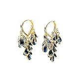 Pendientes colgantes de corazón con circonitas en forma de lágrima, elegantes pendientes largos y finos con borlas para mujeres, regalo ideal para fiestas, bailes de graduación y bodas