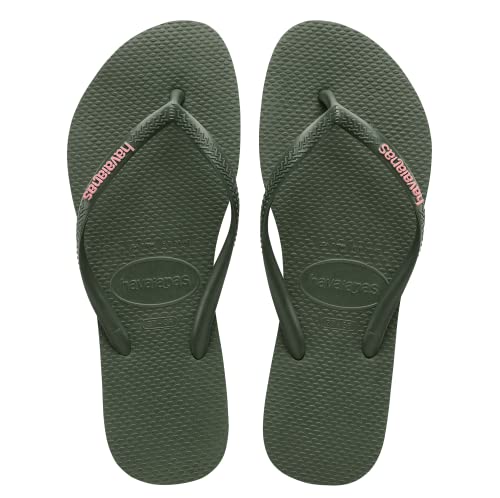 Chinelo Logo Pop-Up, Havaianas, Feminino, Musgo, 37/38