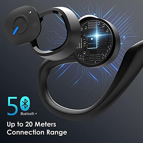 Wireless Earphones, Running Earphones for Sport, Bluetooth Earphones with Microphone, IPX7 Waterproof 60Hrs Playtime Stereo Sound Headphones for Gym and Workout