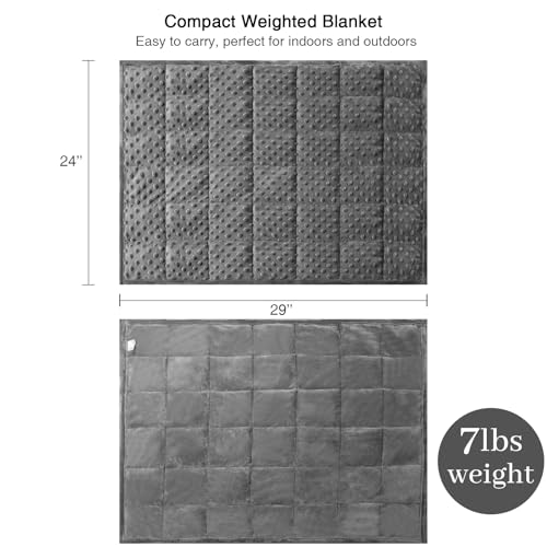 Alomidds Cobertor pesado, pequenos cobertores pesados para adultos, cobertor ponderado com contas de