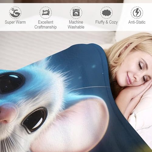 Couverture flannel hypoallergénique de qualité supérieure pour lit double
