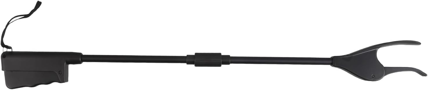 Litter Picker Ergonomic Long Reach Handle 28" Grabber Reacher for Picking Rubbish, Weeds, Leaves, Gardening - Easy Reaching Aid for Elderly, Pregnant Women and Disabled,Black