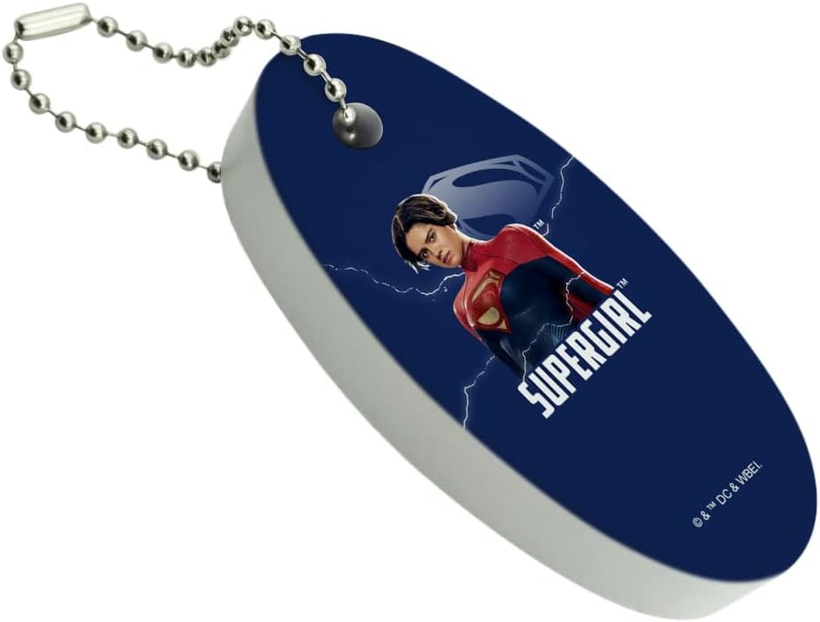 GRAPHICS & MORE The Flash Supergirl Floating Keychain Oval Foam Fishing Boat Buoy Key Float